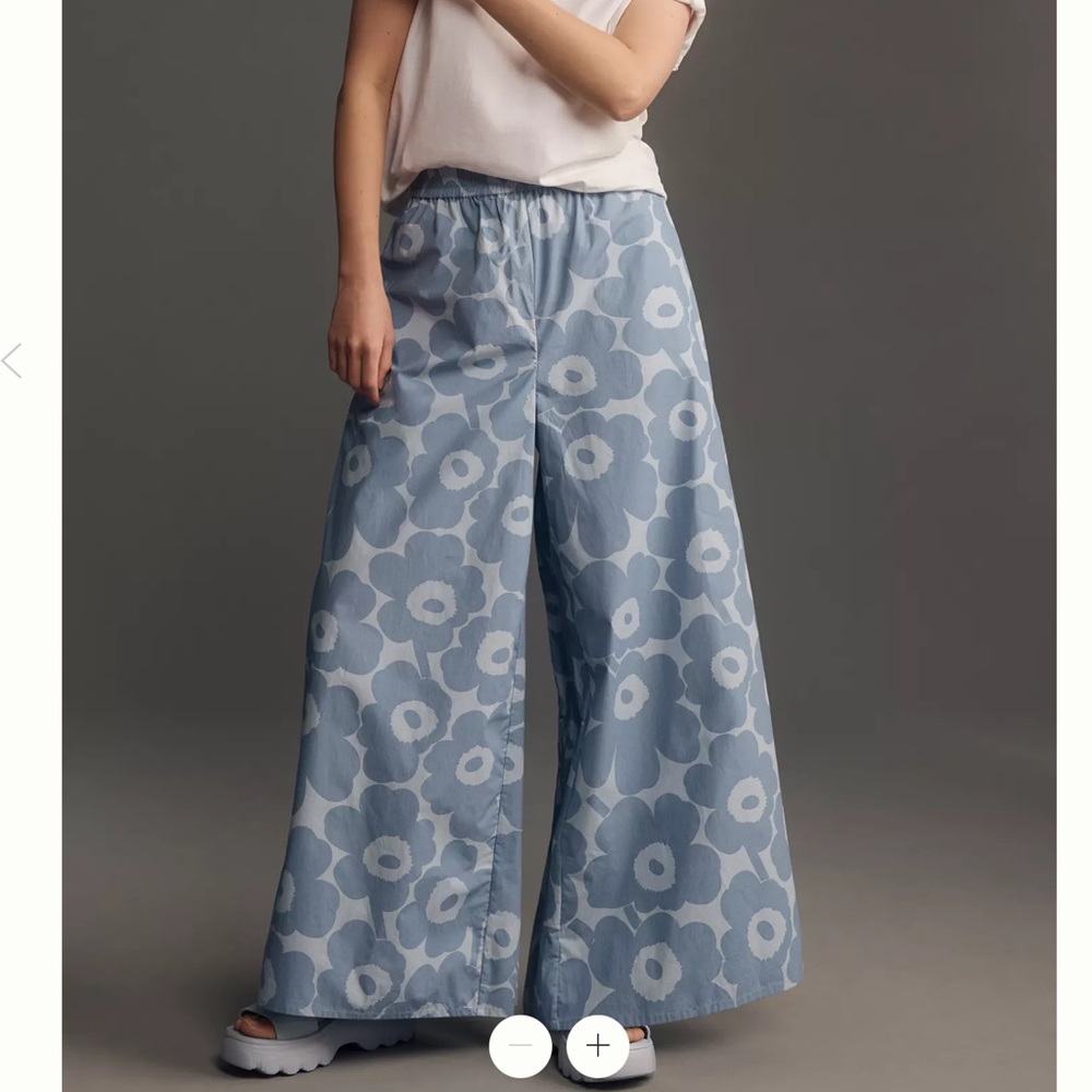 Marimekko Khoti Unikko wide leg pull in trousers - M